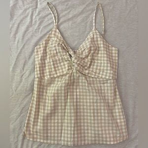 Knot front tank top